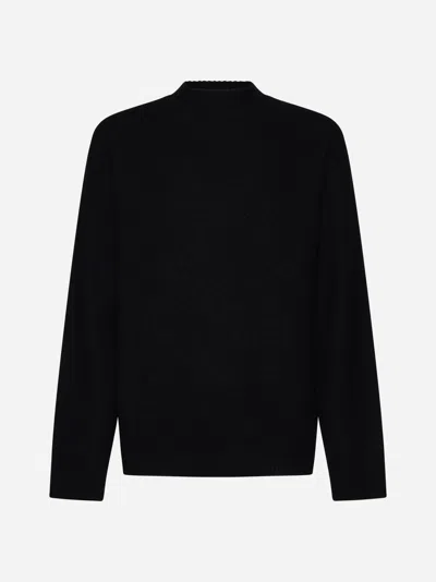 Jil Sander Wool Sweater In Black