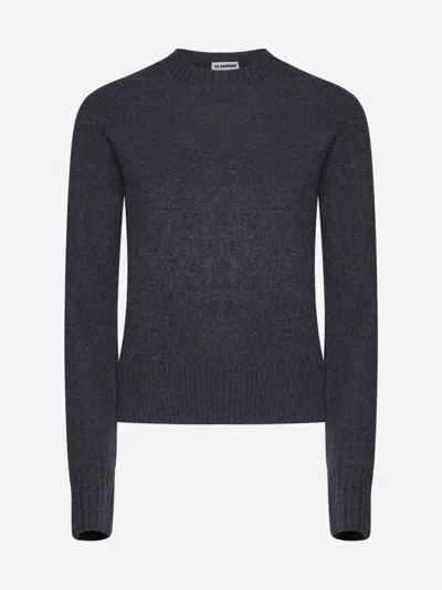 Jil Sander Wool Sweater In Medium Grey