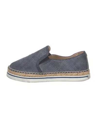 Pre-owned Jimmy Choo Canvas Espadrilles In Blue