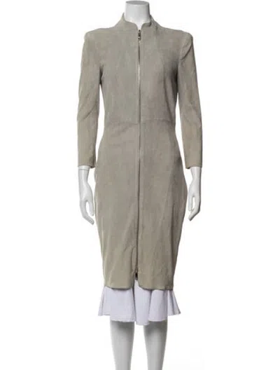 Pre-owned Jitrois Lambskin Coat In Grey