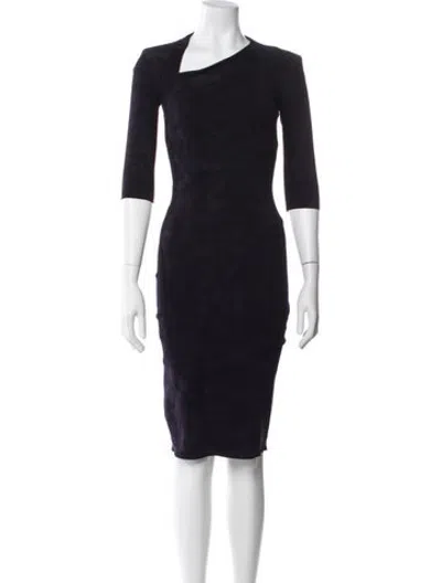Pre-owned Jitrois Vintage Knee-length Dress In Purple