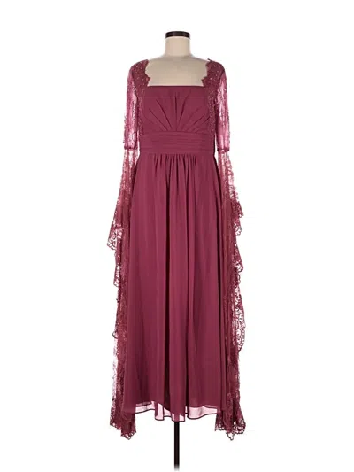 Pre-owned Jj's House Cocktail Dress In Burgundy