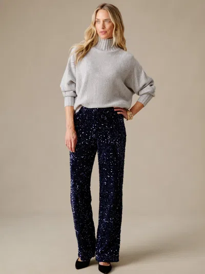 J.mclaughlin Women's Carter Sequin Pants Navy