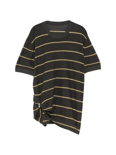 Jnby Breathable Knit Top In Black