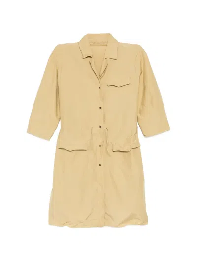Jnby Collared Mini Dress In Brown