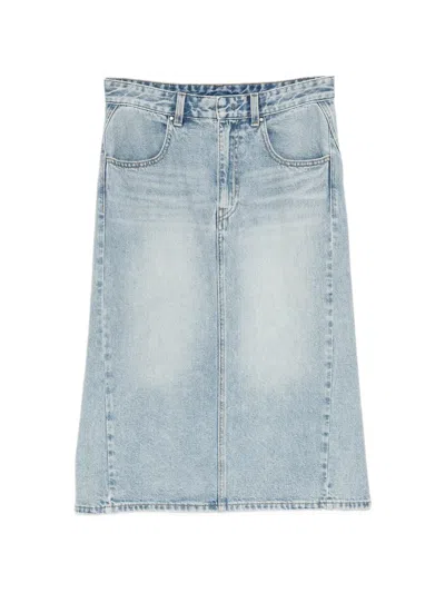 Jnby Denim Midi Skirt In Blue
