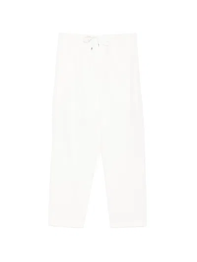 Jnby Relaxed Poplin Trousers In White