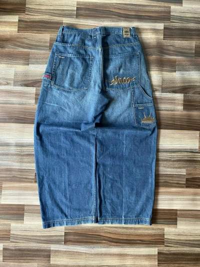 Pre-owned Jnco X Vintage Jnco Jeans Crown Baggy Pants In Blue