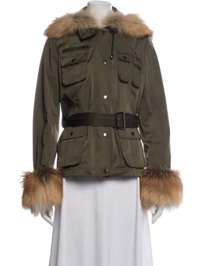 Pre-owned Jocelyn Utility Jacket In Green