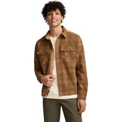Jockey Flannel Shirt Jacket In Brown