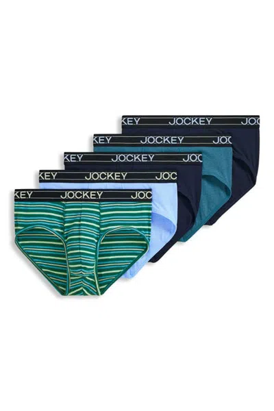 Jockey Lightweight Cotton Blend Brief In Multi