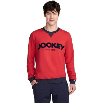 Jockey Lightweight Cotton Blend Fleece Crew Sweatshirt In Multi
