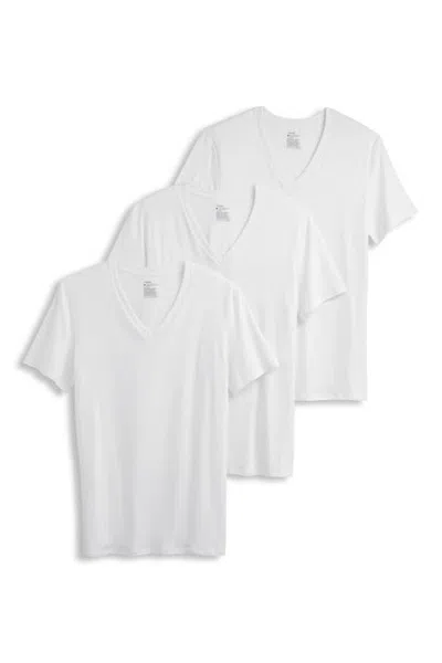Jockey Smooth Fit Cotton Stretch V-neck Undershirt In White