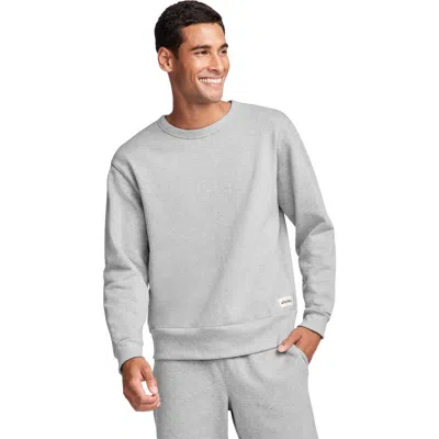 Jockey The One And Only Heavyweight 100% Organic Cotton Sweatshirt In Gray