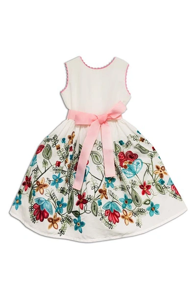 Joe-ella Kids' Litle Girl's & Girl's Meadow Fit & Flare Dress In White