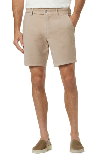 Joe's The Airsoft Slim Straight Leg Terry Chino Shorts In Cobblestone