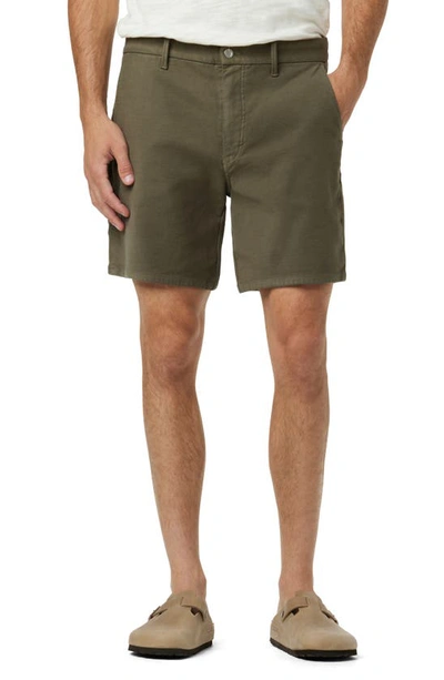 Joe's The Airsoft Slim Straight Leg Terry Chino Shorts In Sage