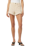 Joe's The Alex High Waist Cutoff Denim Shorts In Safari