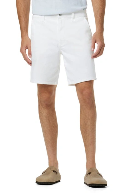 Joe's The Brixton Slim Straight Shorts In Optic White