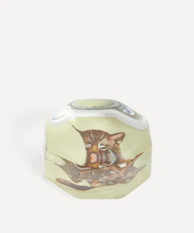 John Derian Nestled Octagonal Charm Paperweight In Green