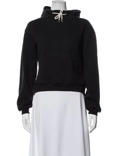 Pre-owned John Elliott Crew Neck Long Sleeve Hoodie In Black
