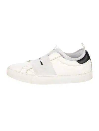 Pre-owned John Galliano Leather Sneakers In White