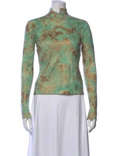 Pre-owned John Galliano Vintage 2003 Top In Green