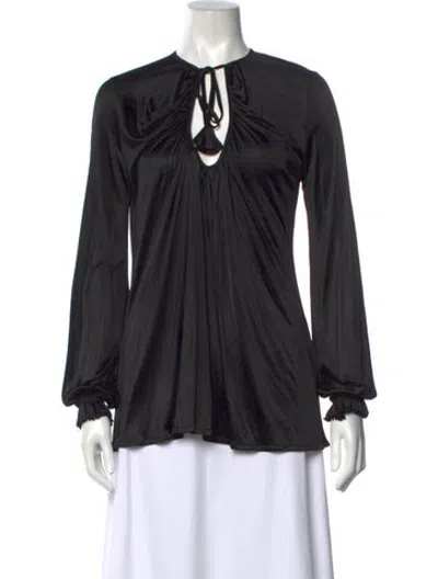 Pre-owned John Galliano Vintage Late 2000's - Early 2010's Blouse In Black