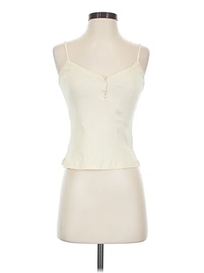 Pre-owned John Galt Sleeveless Top Ivory Sweetheart Neckline Tops