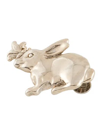 Pre-owned John Hardy Rabbit Hair Clip In Metallic/silver