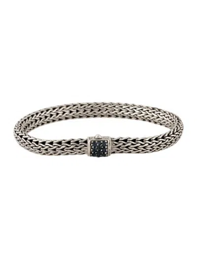 Pre-owned John Hardy Sapphire Classic Link Bracelet, 6.75" In Multicolor