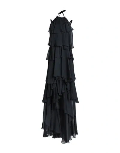 John Richmond Woman Midi Dress Black Size 6 Silk, Acrylic