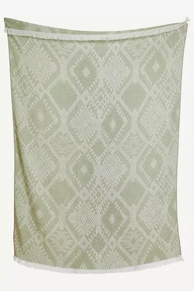 John Robshaw Textiles John Robshaw Tanvi Throw In Green