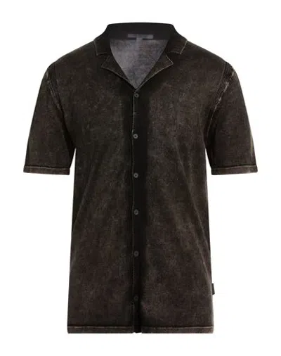 John Varvatos Man Cardigan Black Size Xxl Organic Cotton