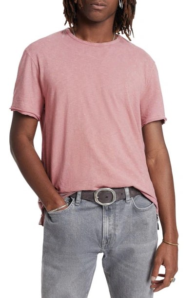 John Varvatos Mercier Patina T-shirt In Dusty Rose