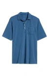 Johnnie-o Coastal Wash Original Pocket Polo In Sport Navy