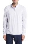 Johnnie-o Freeborne Prep-formance Quarter Zip Pullover In White