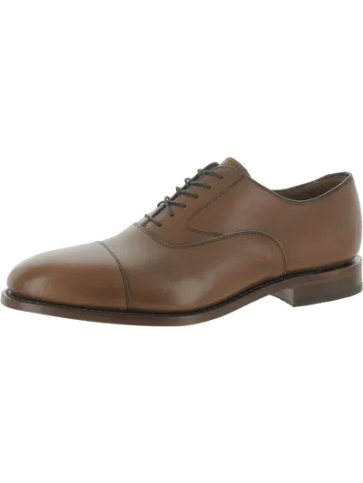 Johnston & Murphy Melton Mens Leather Comfort Oxfords In Brown