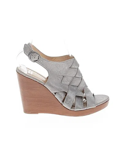 Pre-owned Johnston & Murphy Wedges In Gray