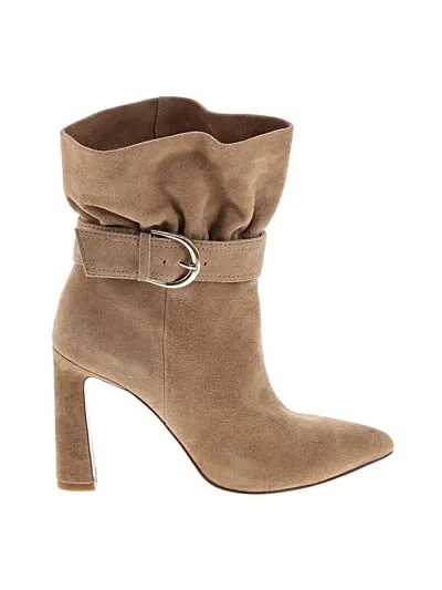 Pre-owned Joie Ankle Boots In Tan