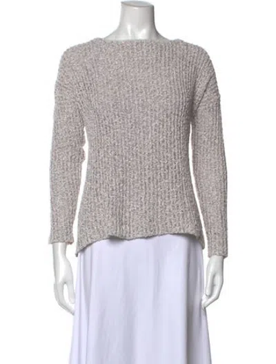 Pre-owned Joie Bateau Neckline Sweater In Neutrals