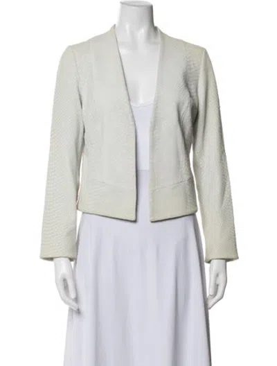 Pre-owned Joie Lamb Leather Animal Print Jacket In Grey