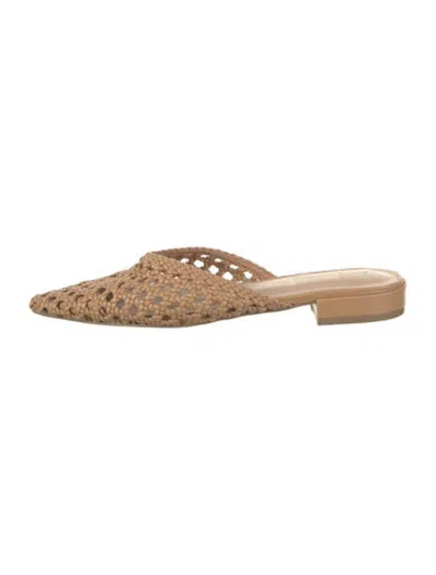 Pre-owned Joie Leather Mules In Neutrals
