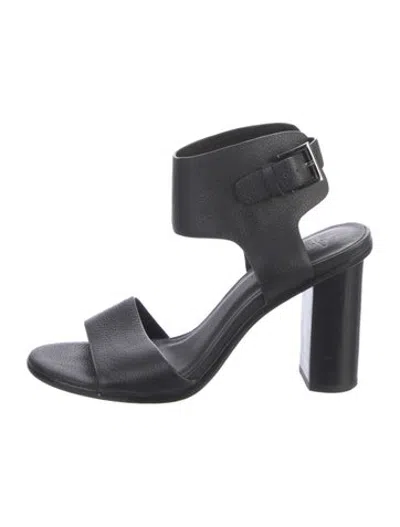 Pre-owned Joie Leather Sandals In Black