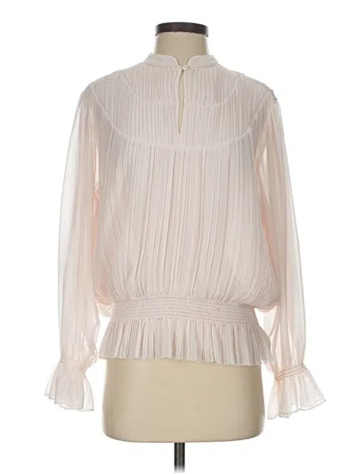 Pre-owned Joie Long Sleeve Blouse In Ivory