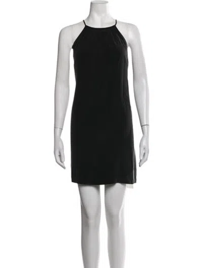 Pre-owned Joie Silk Mini Dress In Black