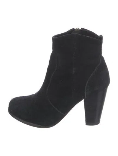 Pre-owned Joie Suede Boots In Black