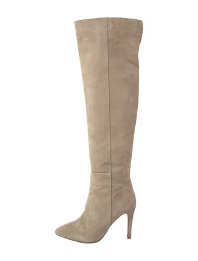 Pre-owned Joie Suede Boots In Neutrals