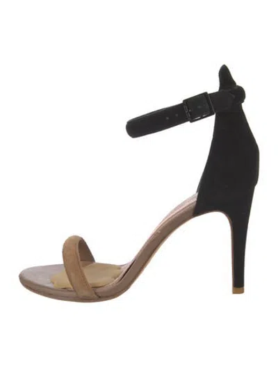 Pre-owned Joie Suede Sandals In Black
