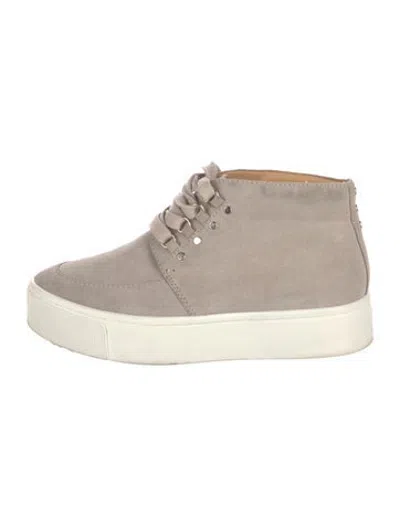 Pre-owned Joie Suede Sneakers In Neutrals